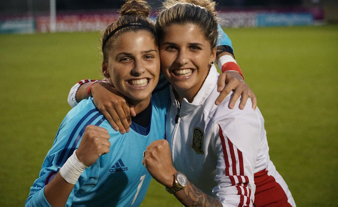 Las gemelas tinerfeñas Noelia y Natalia Ramos. DA