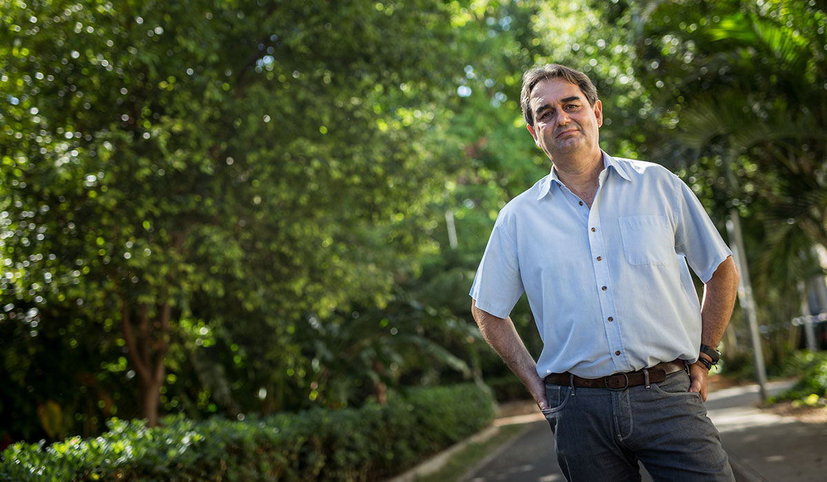 Pedro Fernández Arcila, portavoz del grupo municipal de Sí se puede en Santa Cruz. Andrés Gutiérrez