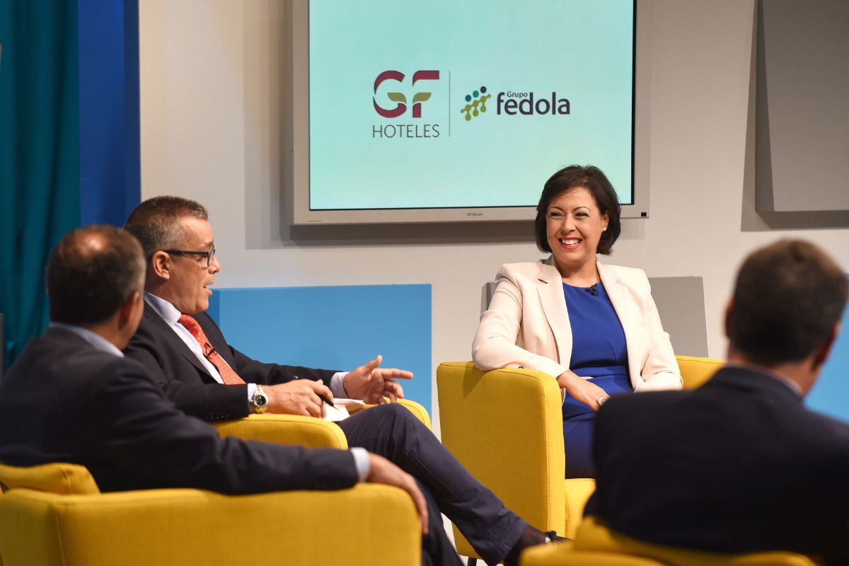 En el centro, Victoria López, es directora general y consejera delegada de Grupo Fedola