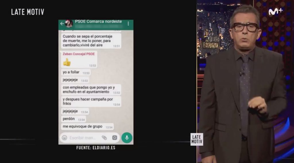 Zebenzuí en Buenafuente | TWITTER (Late Motiv)