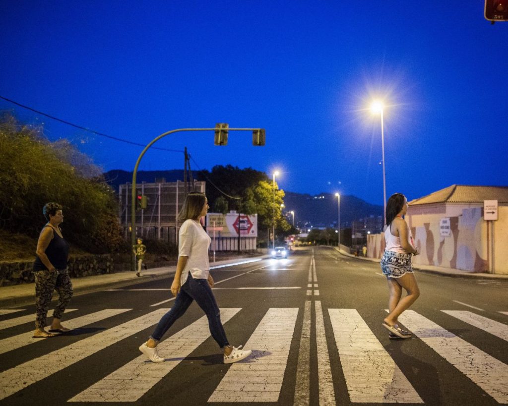 Paso de peatones en Somosierra dónde tuvo lugar el atropello de dos menores | Foto: Andrés Gutiérrez