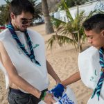 Jornada de limpieza de fondos marinos en la Playa de Las Teresitas | FOTO: Andrés Gutiérrez