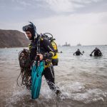 Jornada de limpieza de fondos marinos en la Playa de Las Teresitas | FOTO: Andrés Gutiérrez