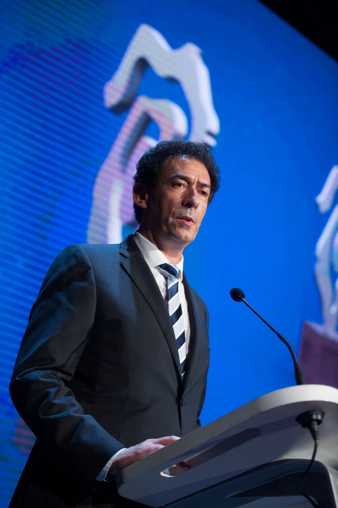 Lucas Fernández, editor de DIARIO DE AVISOS, durante su intervención en la entrega de los Premios Taburiente. Fran Pallero