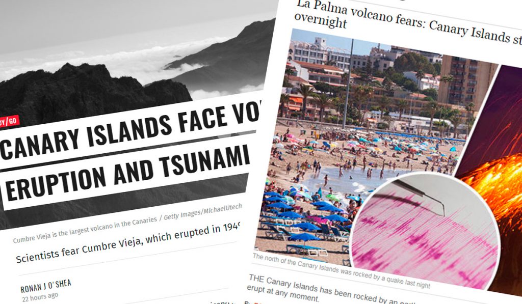 MEDIOS UK VOLCÁN LA PALMA TSUNAMI
