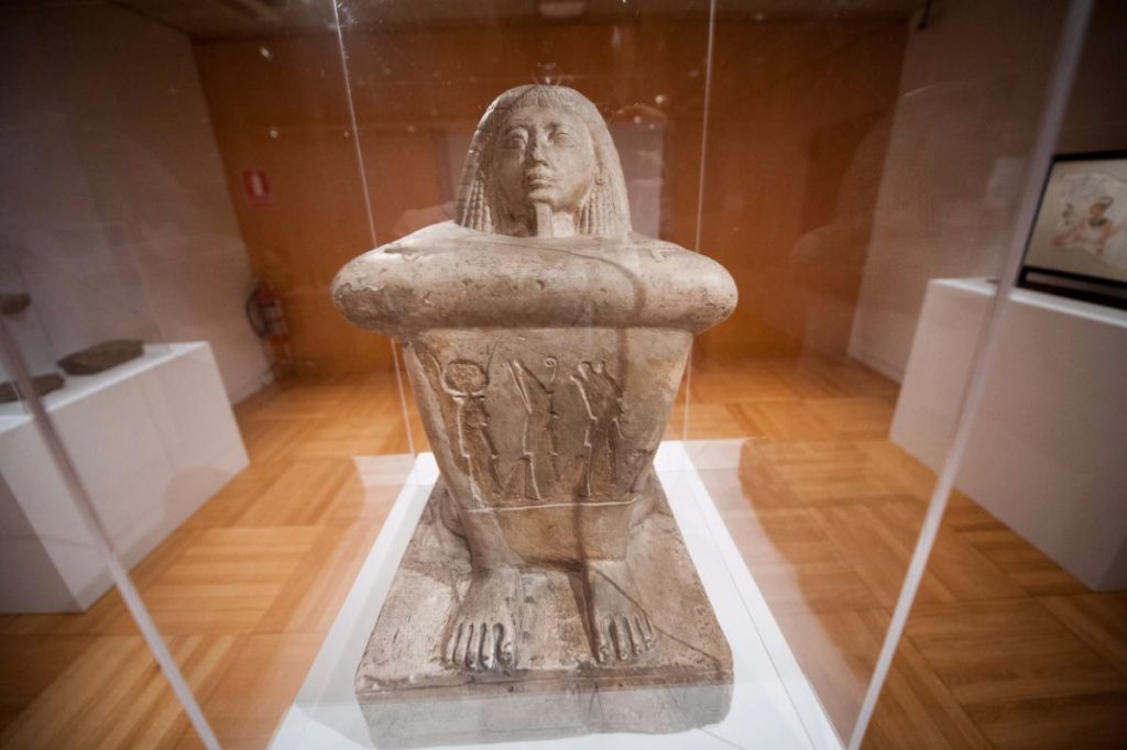 Una de las piezas expuestas en la muestra Egipto. En busca de la eternidad. Fran Pallero