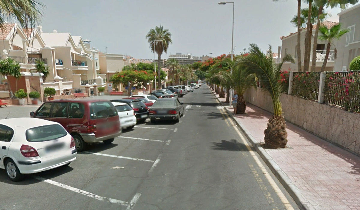 Calle Londres del municipio de Adeje (Tenerife). Google Earth