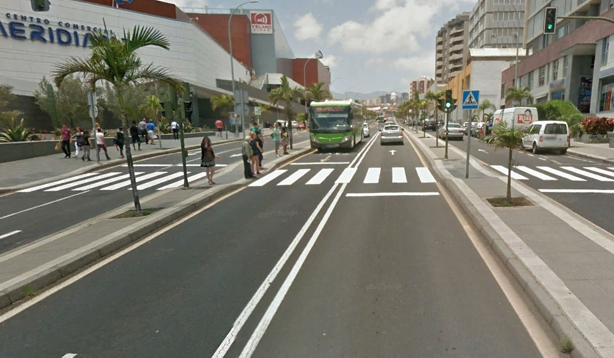 Calle Álvaro Rodríguez López, Santa Cruz de Tenerife. Google Earth