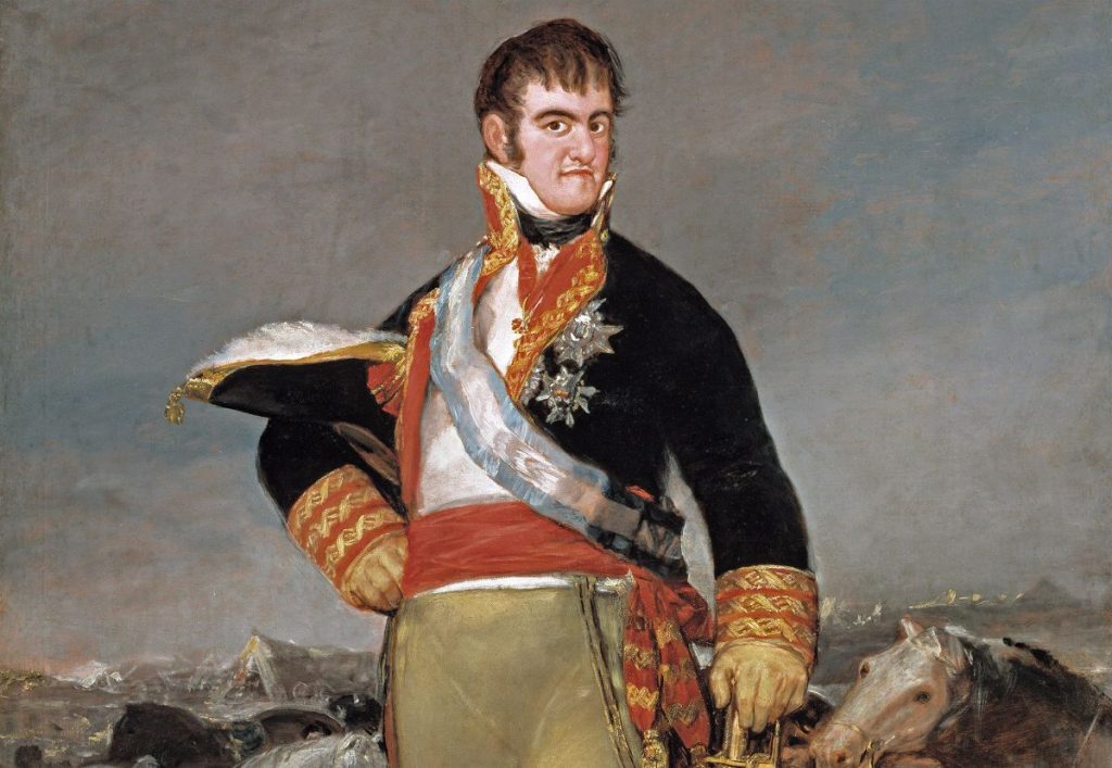 Fragmento de un retrato de Fernando VII de Francisco de Goya