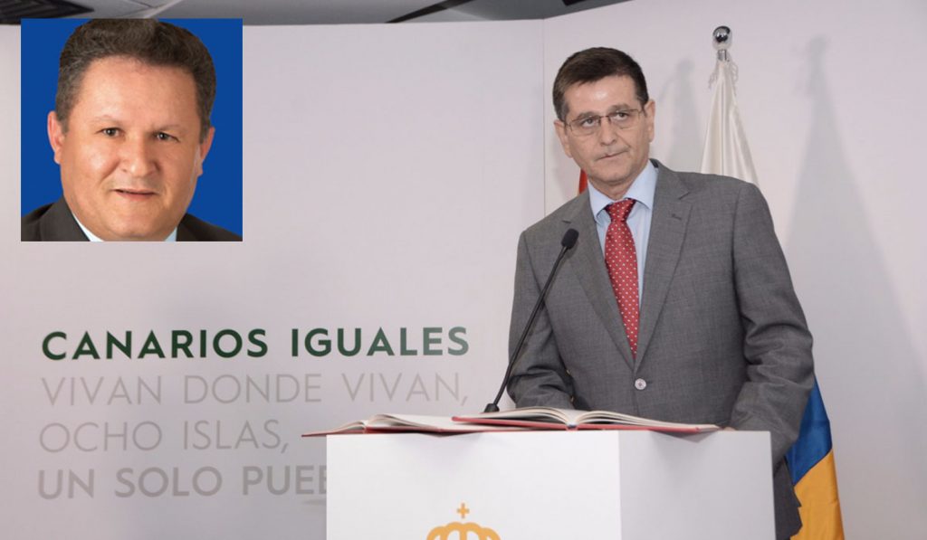 El comisionado contra la pobreza, Santiago Rodríguez; en el recuadro, José Moreno. TeldeActualidad