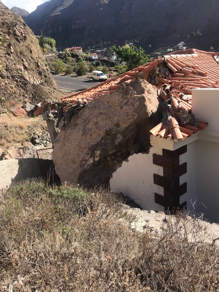 Parte trasera del tanatorio de Guadá, en Valle Gran Rey. DA