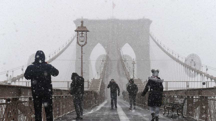 La sensación térmica es de 30 grados bajo cero en New York