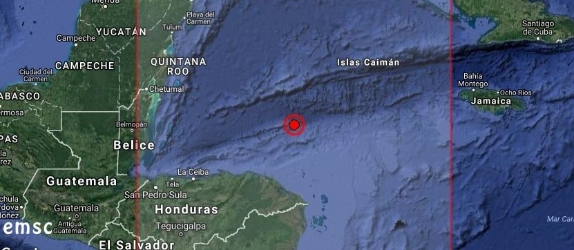 Mapa de la zona en la que se ha producido el terremoto. / EP