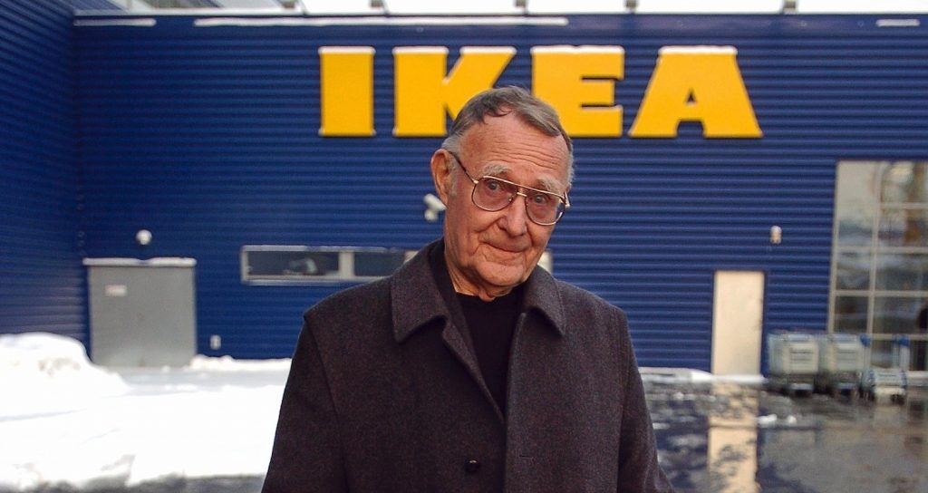 E fundador de IKEA, Ingvar Kamprad