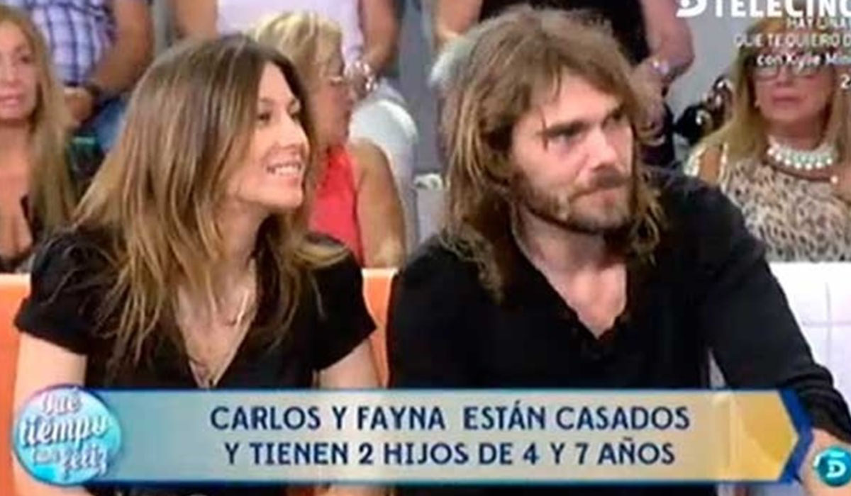 Fayna Bethencourt y Carlos Navarro, el Yoyas, durante un programa de televisión emitido hace cuatro años. Europa Press