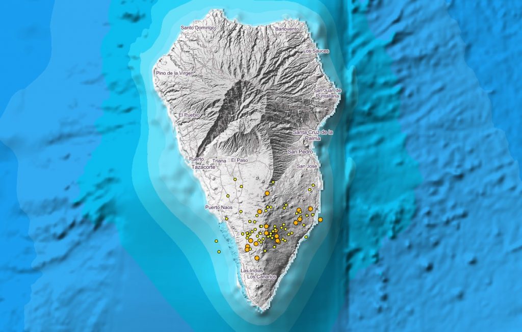 Enjambre sísmico La Palma Cumbre Vieja 2018