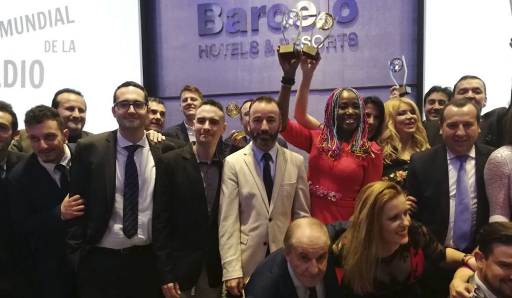 Foto de los premiados el pasado viernes en la gala de los Premios Día Mundial de la Radio 2018. DA