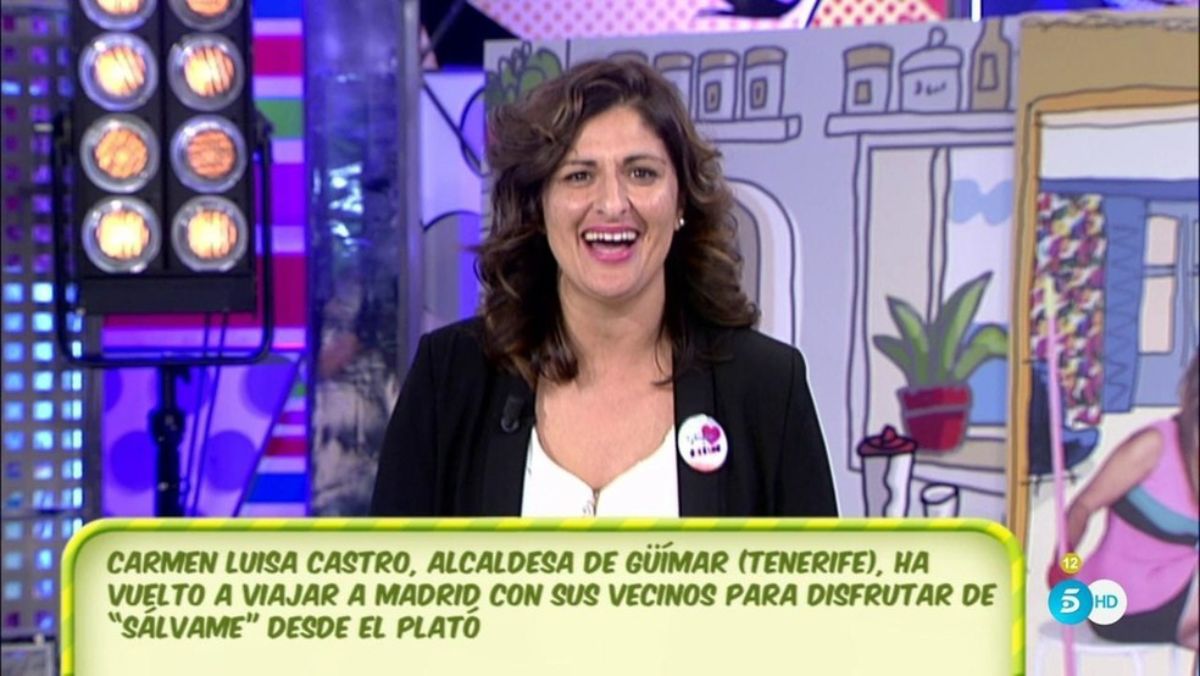 Carmen Luisa Castro, en el plató de `Sálvame'. / TELECINCO