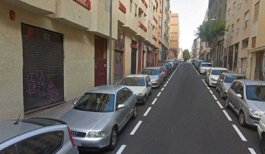 Calle Elías Serra Rafols, en La Laguna (Tenerife). Google Earth