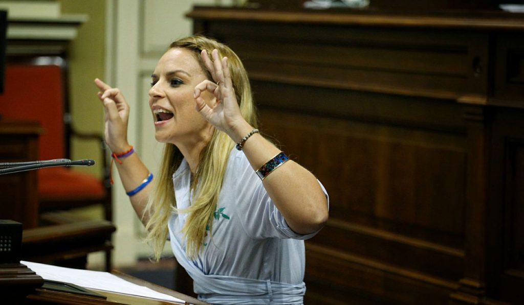Noemí Santana (Podemos). Andrés Gutiérrez
