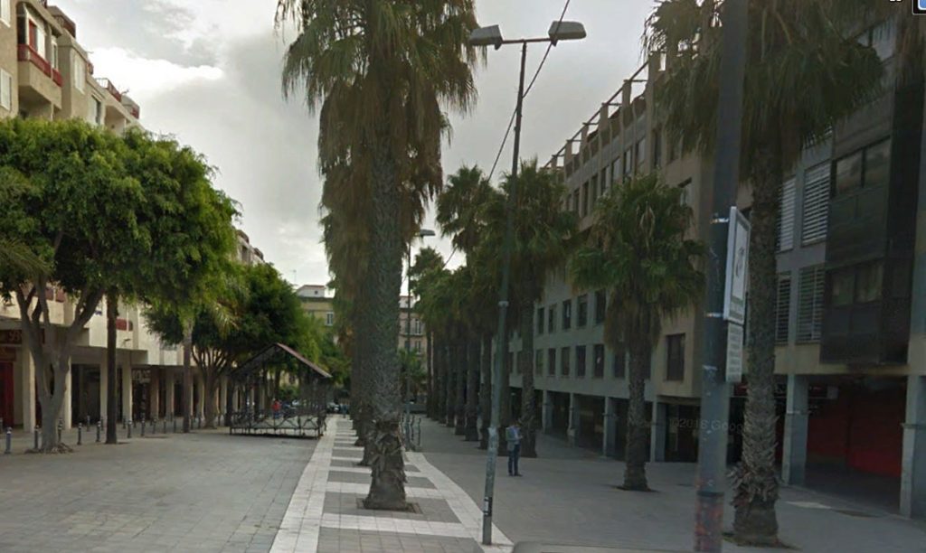 Zona del Cuadrilátero, en La Laguna (Tenerife). Google Earth