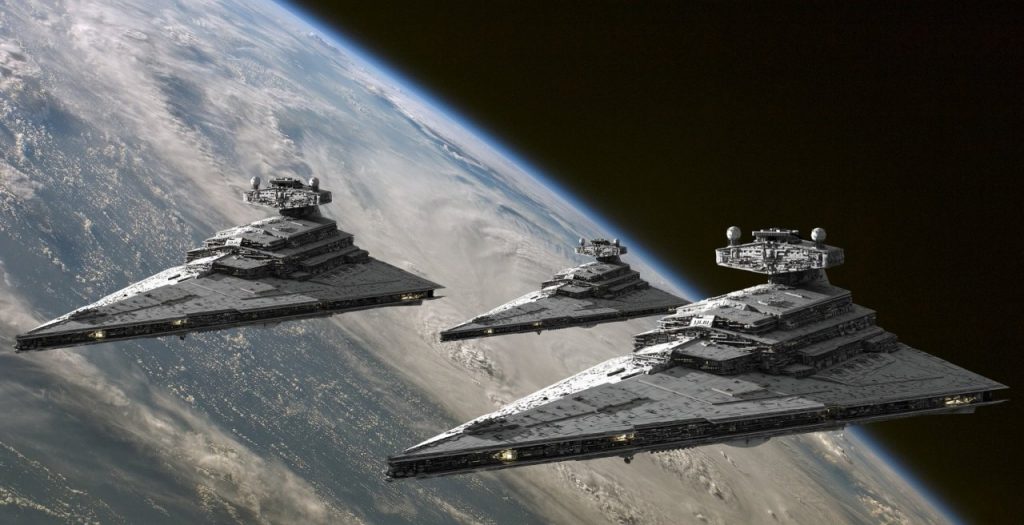 Cruceros imperiales de la saga 'Star Wars'. / LUCASFILMS