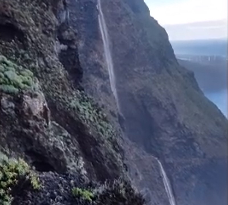 Cascada formada en Teno. / AGMT
