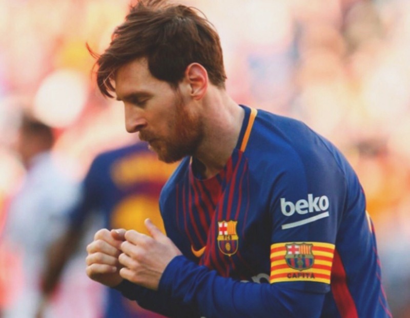 Messi, durante su 'bailecito'. / TWITTER