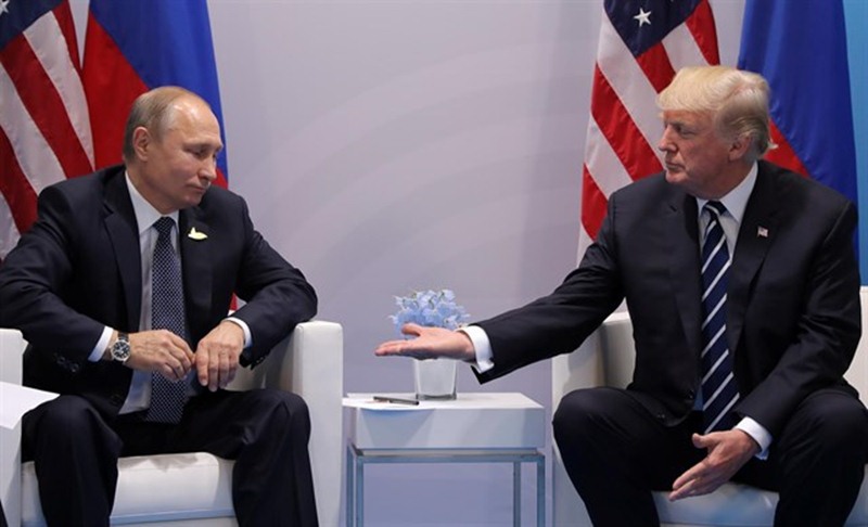 El presidente ruso, Vladimir Putin, y el presidente estadounidense, Donald Trump. / EP