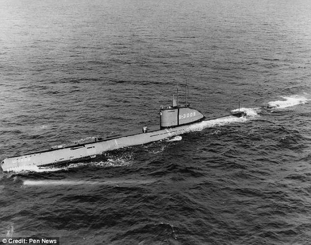 Submarino tipo XXI de la Alemania nazi. / DAILY MAIL