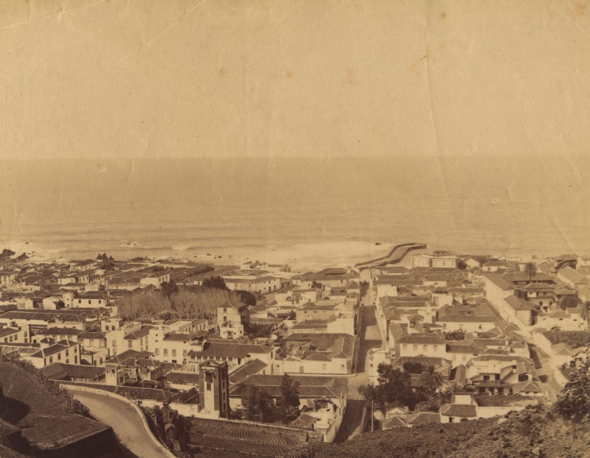 Estampa de Puerto de la Cruz a finales del s. XIX. Archivo FEDAC