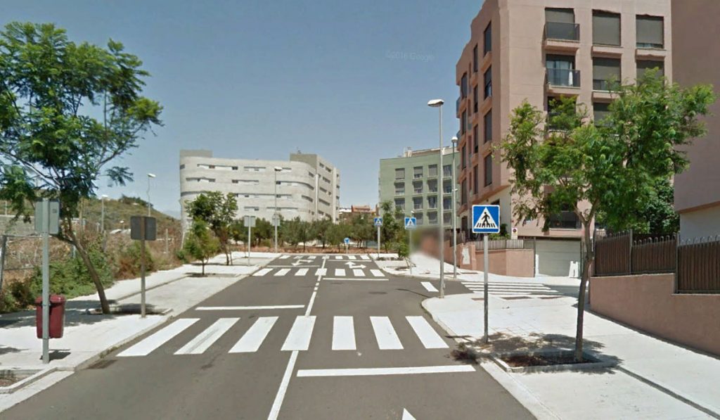 Calle Ninive del municipio de La Laguna (Tenerife). Google Earth