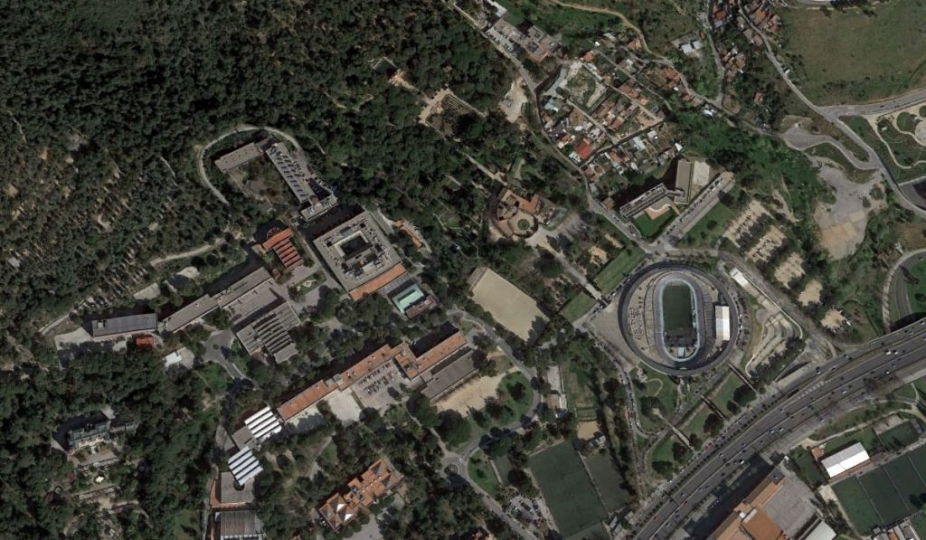 Zona del distrito de Horta-Guinardó, en Llars Mundet, donde se encontró el cadáver. Google Earth
