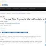 Currículum de Guadalupe González en 2003. / PARCAN