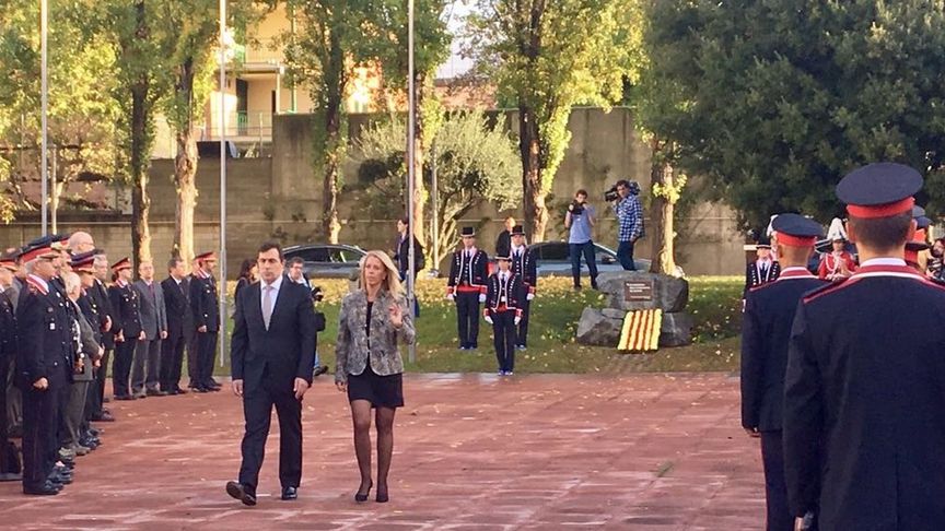 Annabel Marcos en un acto de los Mossos d'Esquadra. | EL ESPAÑOL