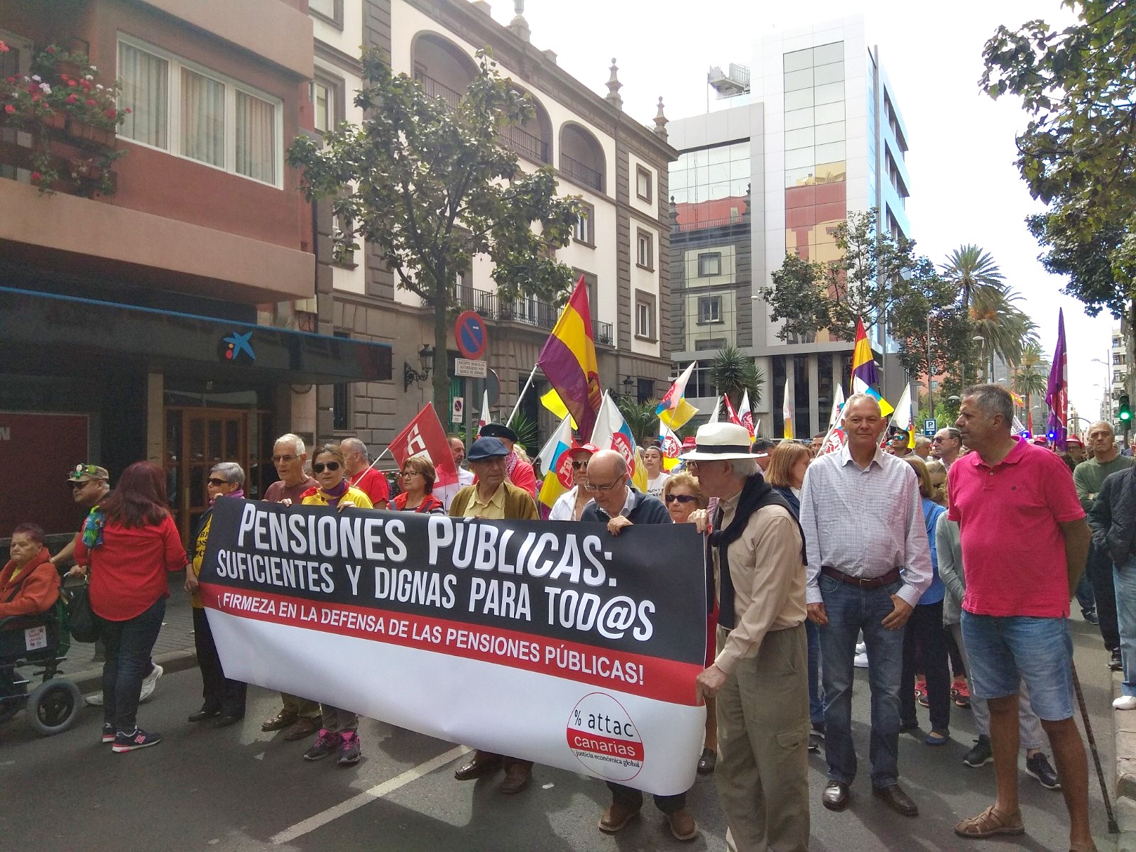 Manifestación por unas pensiones dignas en Las Palmas de Gran Canaria. / UGT