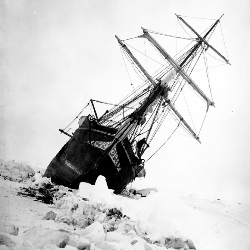 El buque Endurance, de Ernest Shackleton, atrapado en la Antártida. / EP