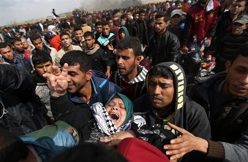 Protestas de este fin de semana en la Franja de Gaza. / EP