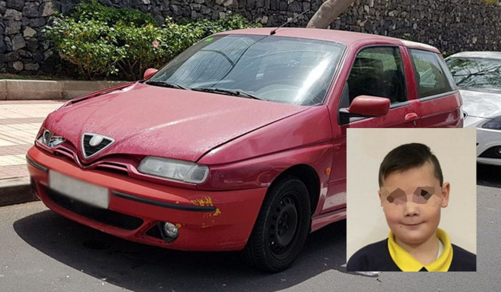 La Policía identificó el coche que presuntamente atropelló al niño, cuya imagen difundió ayer un medio inglés. DA