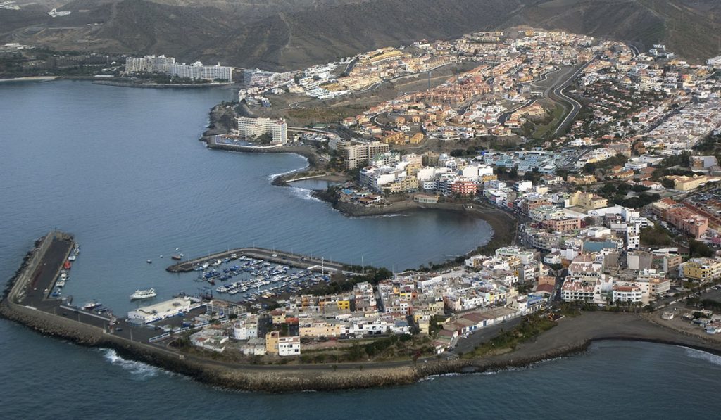 Imagen aérea del puerto de Arguineguín (Gran Canaria). DA