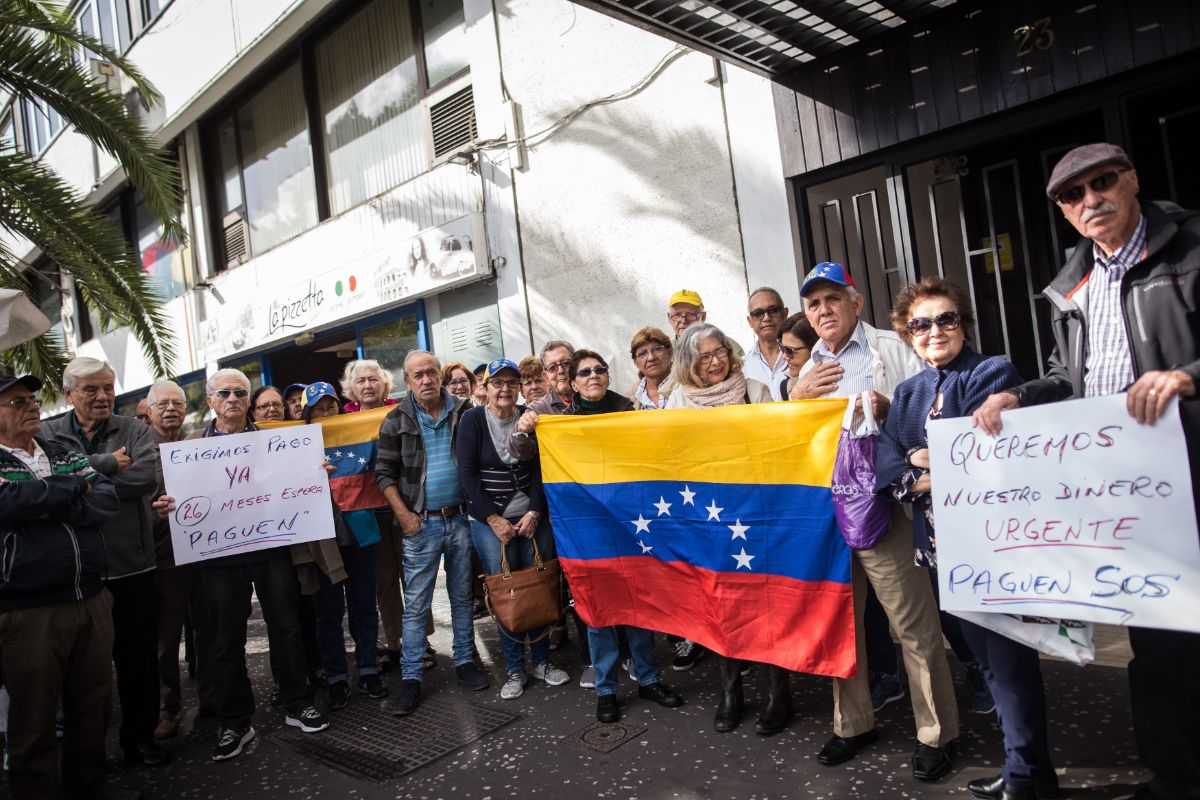 Los afectados han realizado varias protestas, ya que llevan más de 28 meses sin recibir la pensión. A. Gutiérrez