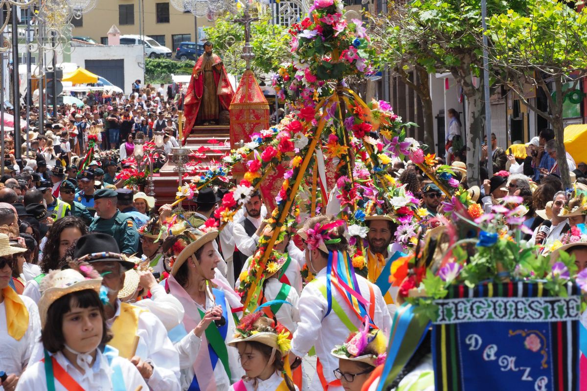La tradicional romería de Tegueste es la primera del calendario de la Isla, coincidiendo con la festividad de San Marcos Evangelista, patrón del municipio. Sergio Méndez
