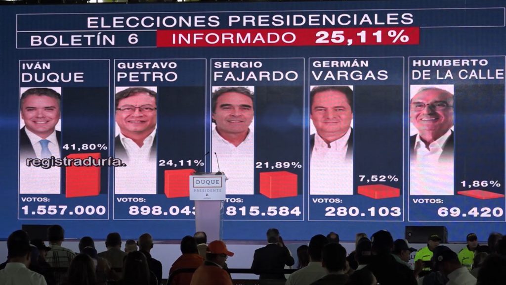 Duque y Petro se disputarán la Presidencia de Colombia en segunda vuelta