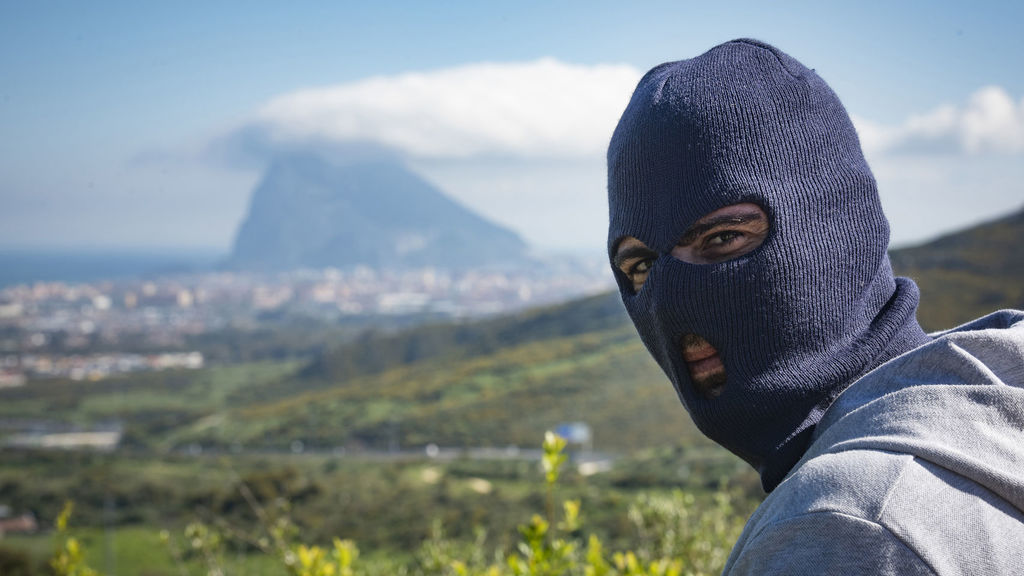 Imagen obtenida por EL ESPAÑOL de un narco en Campo de Gibraltar el mes pasado. Pedro Montes