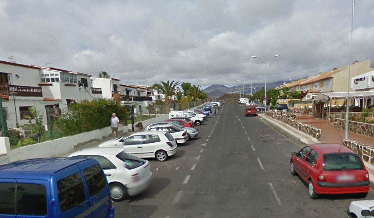 Calle Minerva, en Costa del Silencio (Tenerife). Google Earth
