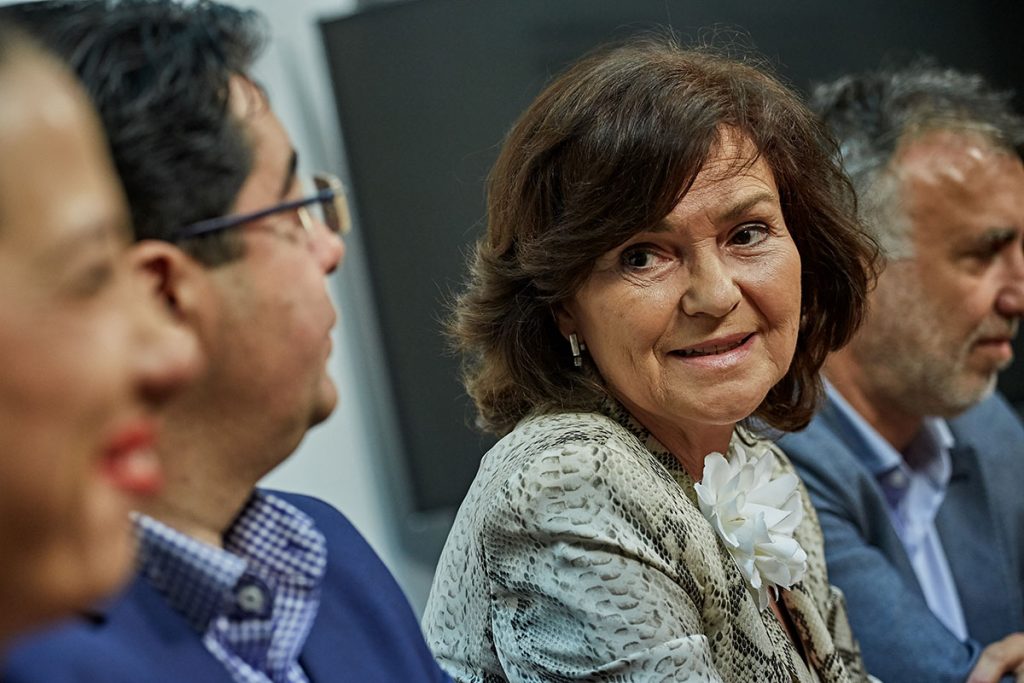 La exministra del PSOE Carmen Calvo