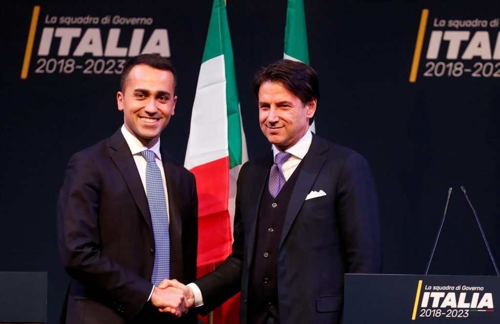 Giuseppe Conte, a la derecha. | Europa Press