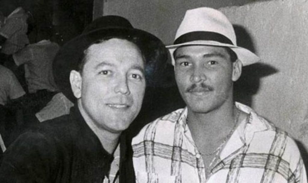 El cantante Rubén Blades y el exjugador del CD Tenerife Rommel Fernández, dos ídolos de la Isla. DA