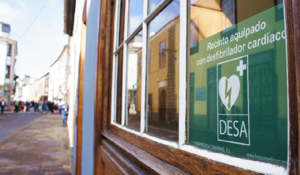 21 espacios de La Laguna están cardioprotegidos con desfibriladores. DA
