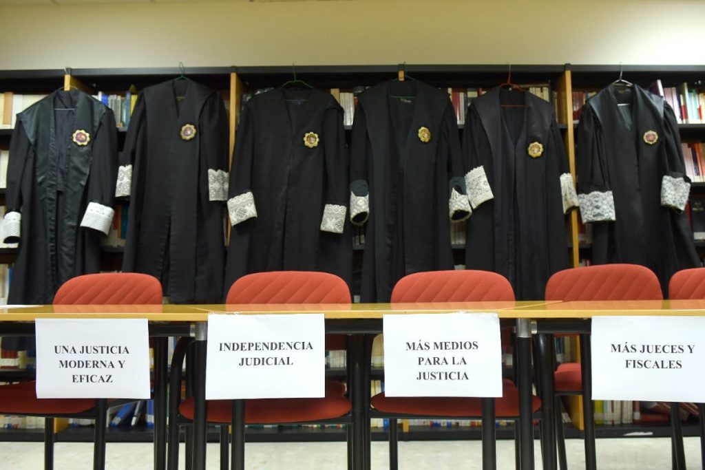 Según el TSJC, el número de jueces y magistrados que ha comunicado su decisión de secundar la jornada de paro en Canarias es de 203 de los 272 posibles. | Foto: Sergio Méndez
